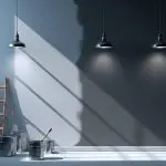 Fresh interior paint finishes being applied in a high-use room, showing how long do paint finishes last in high-use rooms with proper preparation and lighting.