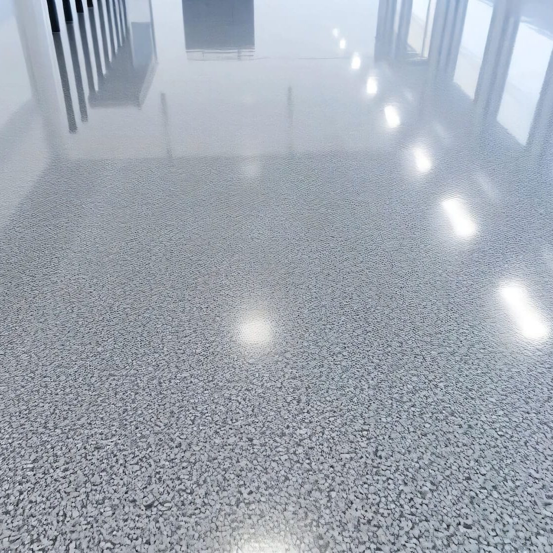 professional commercial epoxy floor coating and painting in office building by fort meyers painters