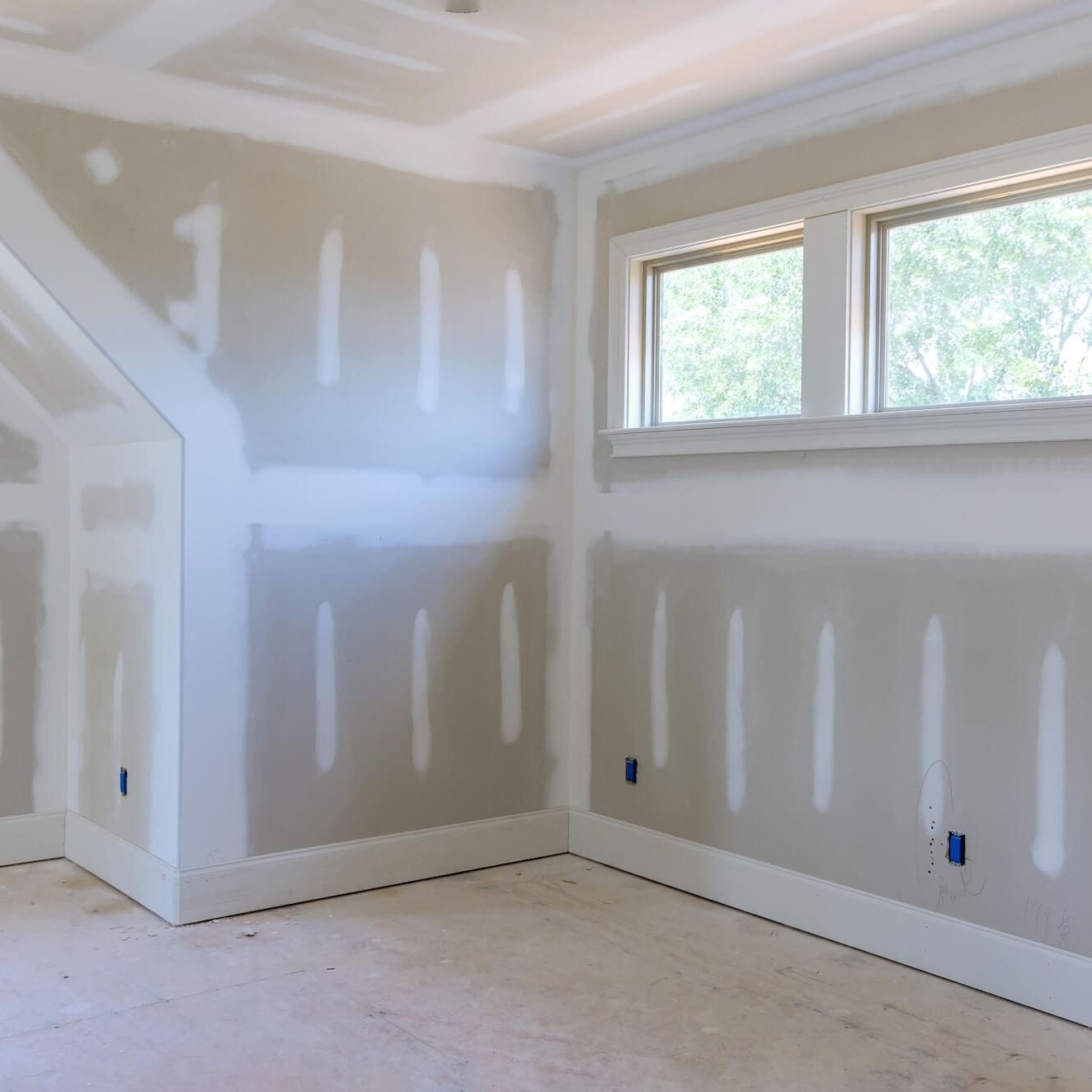 professionally installed drywall in fort meyers home